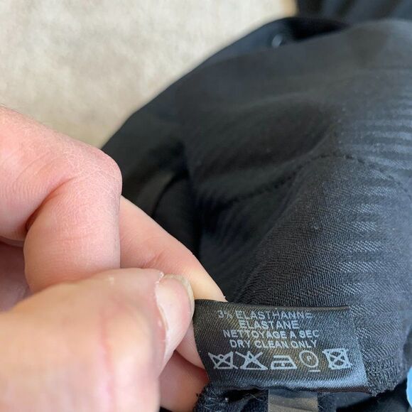 Barbara BUI black crepe & gold waist trim pleated - Picture 7 of 10